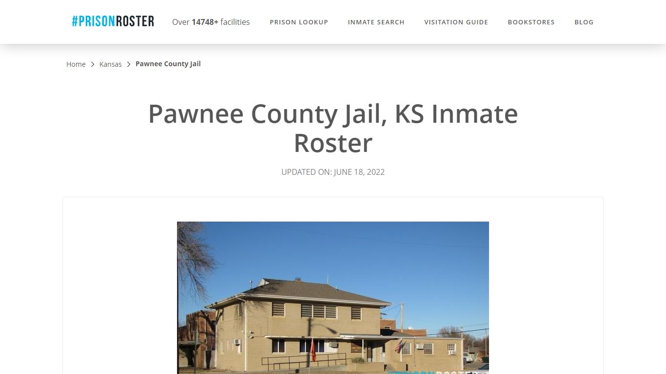 Pawnee County Jail, KS Inmate Roster